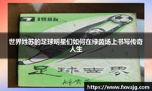 世界姓苏的足球明星们如何在绿茵场上书写传奇人生